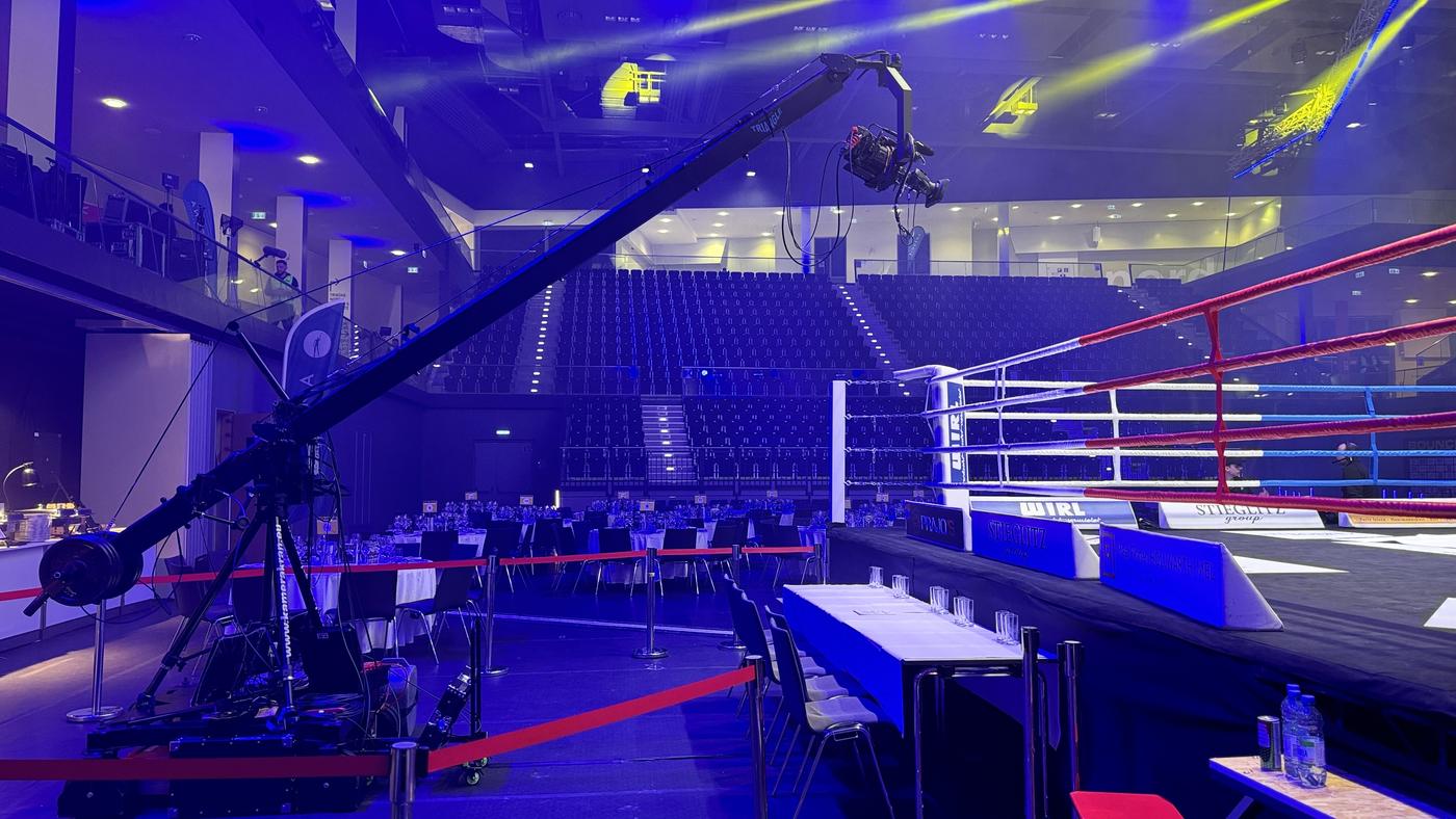 Kamerakran Boxring Arena